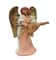 6" Golden & Pink Eva Angel with Mandolin Nativity Figurine